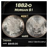1882-o Morgan Dollar $1 Grades ms65