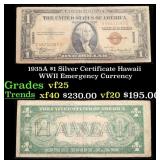 1935A $1 Silver Certificate Hawaii WWII Emergency