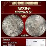 1879-p Morgan Dollar $1 ms65+ SEGS
