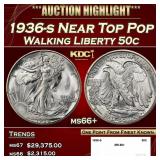 1936-s Walking Liberty Half Dollar Near Top Pop 50