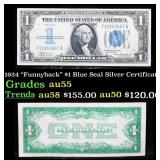 1934 $1 Blue Seal Silver Certificate "Funnyback" G