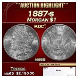 1887-s Morgan Dollar $1 ms65 SEGS