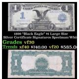 1899 $1 large size Silver Certificate "Black Eagle