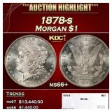1878-s Morgan Dollar $1 ms66+ SEGS