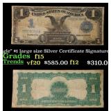 1899 $1 large size Silver Certificate 'Black Eagle