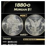1880-o Morgan Dollar $1 Grades ms62+