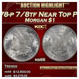 1878-p 7/8tf Morgan Dollar Near Top Pop! $1 ms66 S