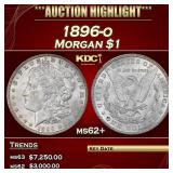 1896-o Morgan Dollar $1 ms62+ USCG