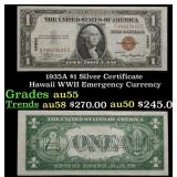 1935A $1 Silver Certificate Hawaii WWII Emergency