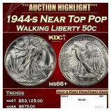 1944-s Walking Liberty Half Dollar Near Top Pop 50