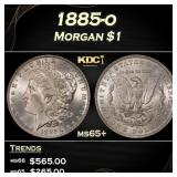 1885-o Morgan Dollar $1 Grades ms65+