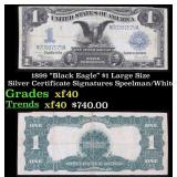 1899 $1 large size Silver Certificate "Black Eagle