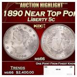 1890 Liberty Nickel Near Top Pop 5c ms66 SEGS