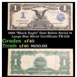 1899 $1 large size Silver Certificate "Black Eagle