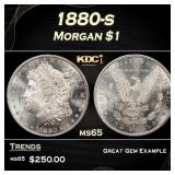 1880-s Morgan Dollar $1 Grades ms65