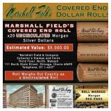 Rare RED Level MARSHALL FIELDS Unc Morgan $1 Roll