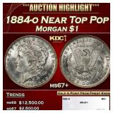 1884-o Morgan Dollar Near Top Pop $1 ms67+ SEGS