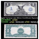 1899 $1 large size Silver Certificate 'Black Eagle