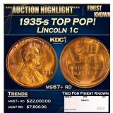 1935-s Lincoln Cent TOP POP! 1c ms67+ rd SEGS