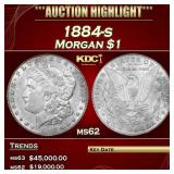 1884-s Morgan Dollar $1 ms62 USCG
