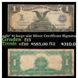 1899 $1 large size Silver Certificate 'Black Eagle