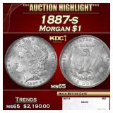 1887-s Morgan Dollar $1 ms65 SEGS