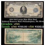 1914 $10 Large Size Blue Seal Federal Reserve Note