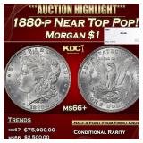 1880-p Morgan Dollar Near Top Pop! $1 ms66+ SEGS