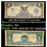 1899 $1 large size Silver Certificate "Black Eagle