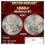 1888-p Morgan Dollar $1 ms66+ SEGS