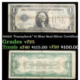 1928A $1 Blue Seal Silver Certificate "Funnyback"
