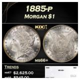 1885-p Morgan Dollar $1 ms66+ SEGS