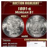 1891-s Morgan Dollar $1 ms66 SEGS
