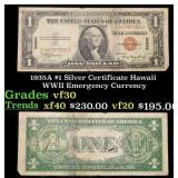 1935A $1 Silver Certificate Hawaii WWII Emergency
