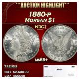 1880-p Morgan Dollar $1 ms65+ SEGS