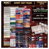COMPLETE MINT SET RUN ALL 55 SETS! 1968-2024 920+