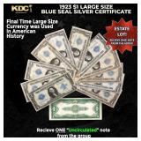 1x 1923 $1 Large Size Silver Certificate Grades CU