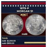1879-p Morgan Dollar $1 ms66 SEGS