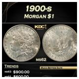 1900-s Morgan Dollar $1 Grades ms62