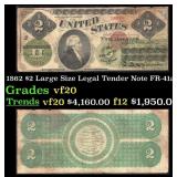 1862 FR-41a $2 Large Size Legal Tender Note Grades