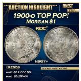 1900-o Morgan Dollar TOP POP! $1 ms67+ SEGS