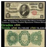 1891 Tillman/Morgan $2 Large Size Silver Certifica