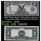 1899 Lyons/Roberts FR-226A $1 large size Silver Ce