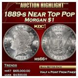 1889-s Morgan Dollar Near Top Pop $1 ms66+ SEGS