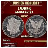 1889-s Morgan Dollar $1 ms64 dmpl SEGS