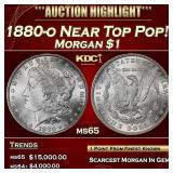 1880-o Morgan Dollar Near Top Pop! $1 ms65 SEGS