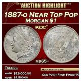 1887-o Morgan Dollar Near Top Pop $1 ms65+ SEGS