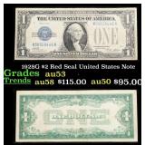 1928A $1 Blue Seal Silver Certificate "Funnyback"
