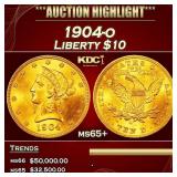 1904-o Gold Liberty Eagle $10 ms65+ SEGS