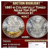 1881-s Morgan Dollar Colorfully Toned Near Top Pop